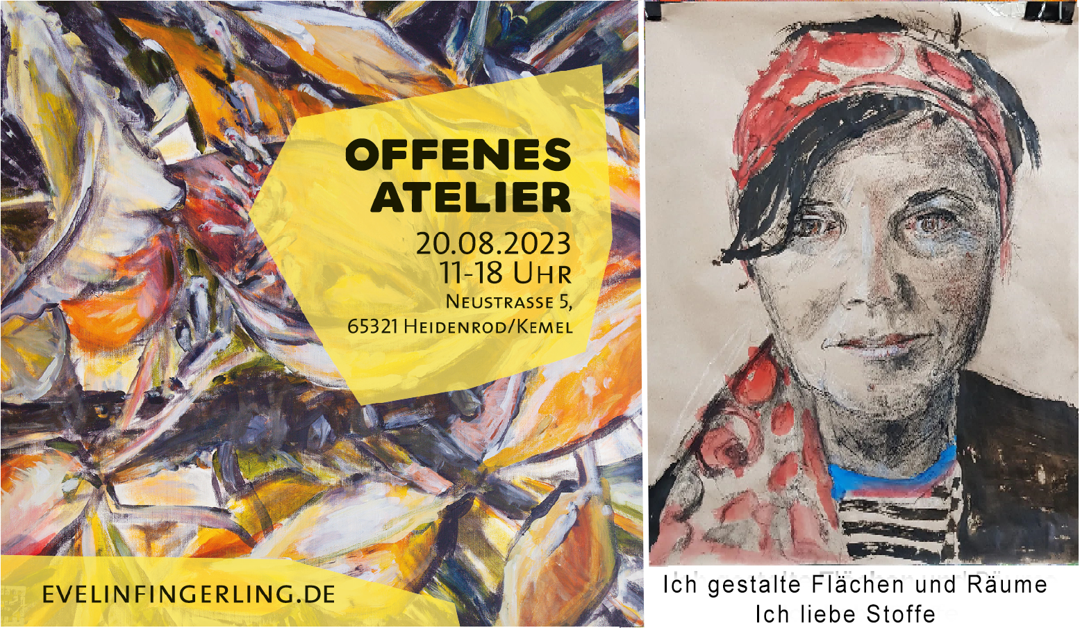 Read more about the article Offenes Atelier bei Evelin Fingerling in Kemel