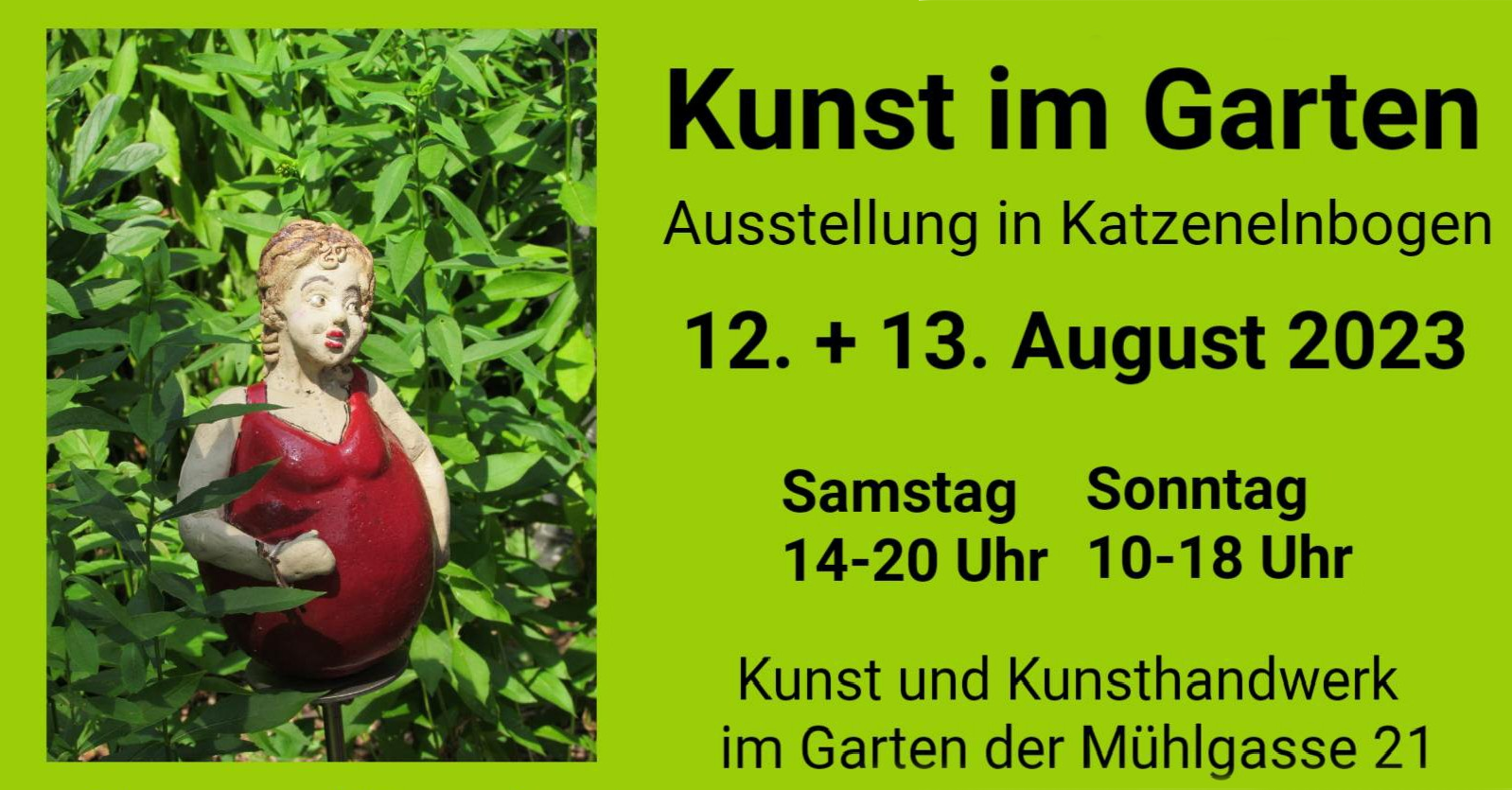 Read more about the article Kunst im Garten – Anneliese Greuling stellt aus in Katzenelnbogen