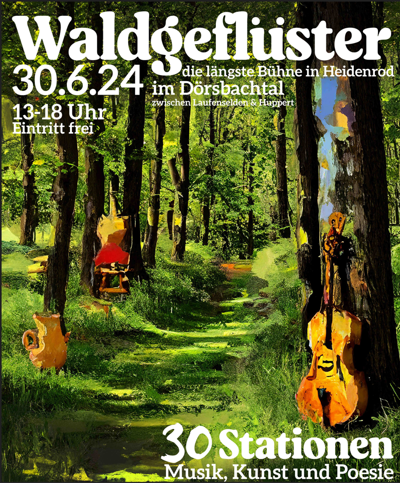 Read more about the article Waldgeflüster 2024- eine künstlerische Begegnung mit der Heidenroder Natur